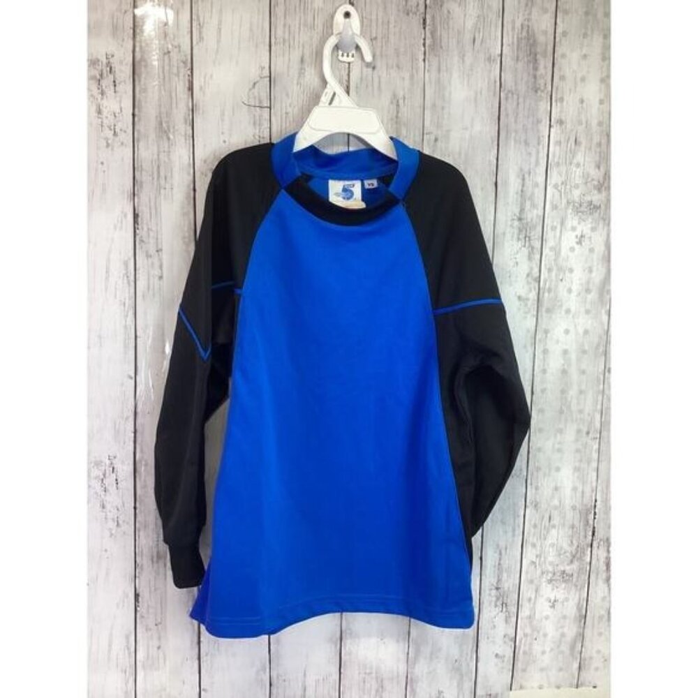 High Five Kids Long Sleeve T Shirt Black & Blue Polyester Size Small